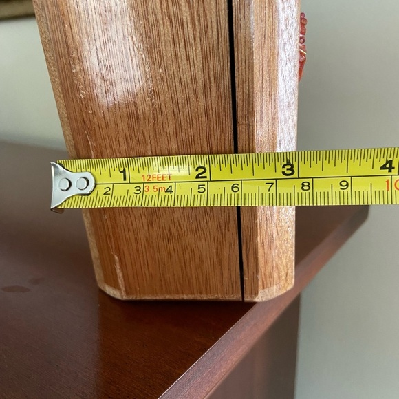 Converted Cigar Box Wooden Purse Marked “Work of Geraniums” - Picture 11 of 12